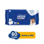TOALLITAS WINNY AVENA/MIEL BOLSA X 80 UNDS