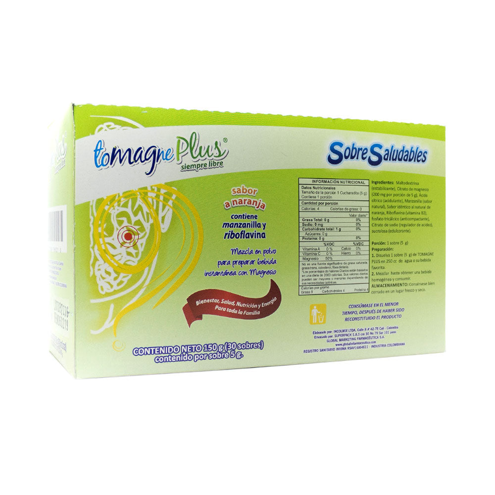 TOMAGNE PLUS POLVO 5 GR SOBRE X 30 UNDS