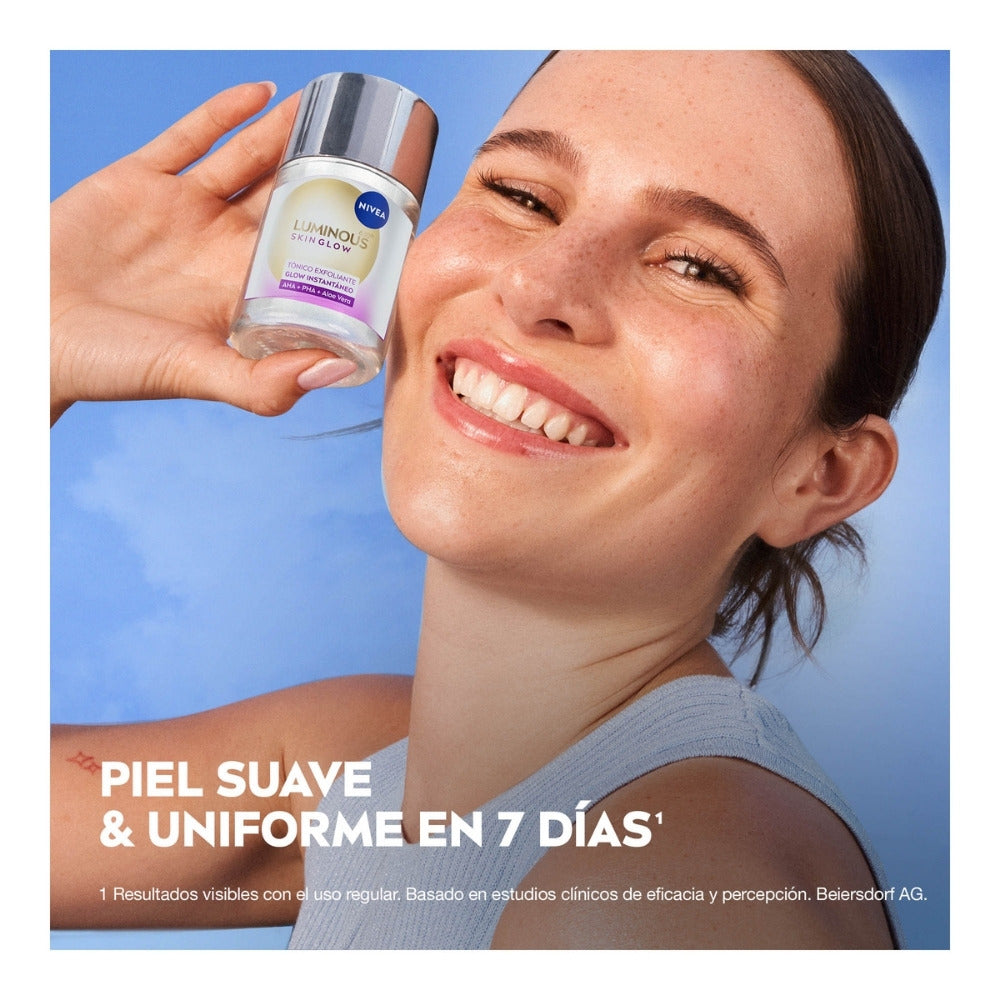 TONICO EXFOLIANTE NIVEA LUMINOUS GLOW INSTANTANEO CAJA 100 ML