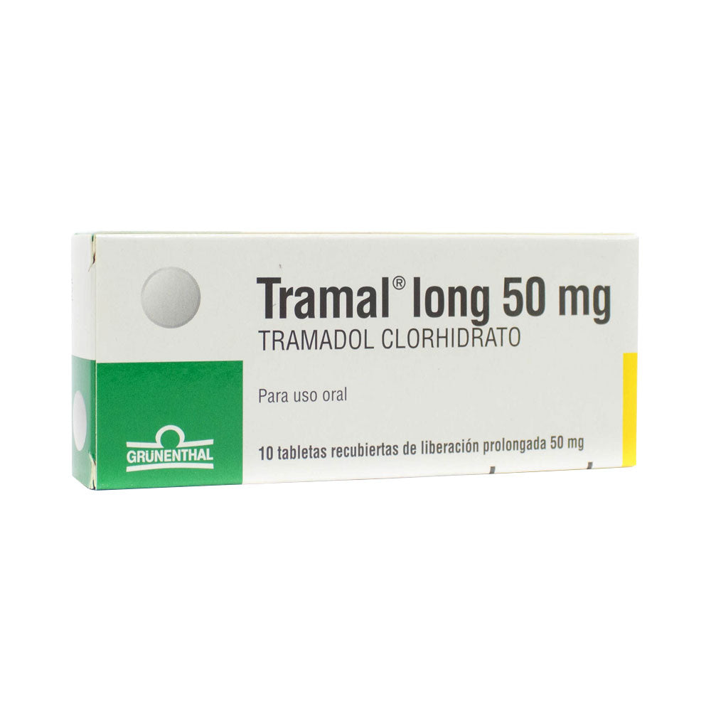 TRAMAL LONG RETARD TABLETAS 50 MG CAJA X 10 UNDS