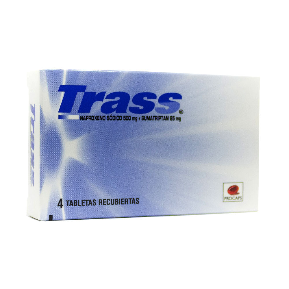 TRASS TABLETAS 500/85 CAJA 4