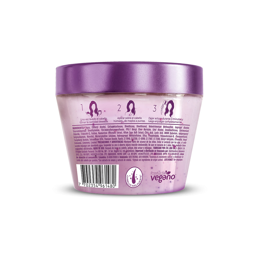 TRATAMIENTO CAPILAR ALMA DE ROMERO CEBOLLA POTE 400 ML