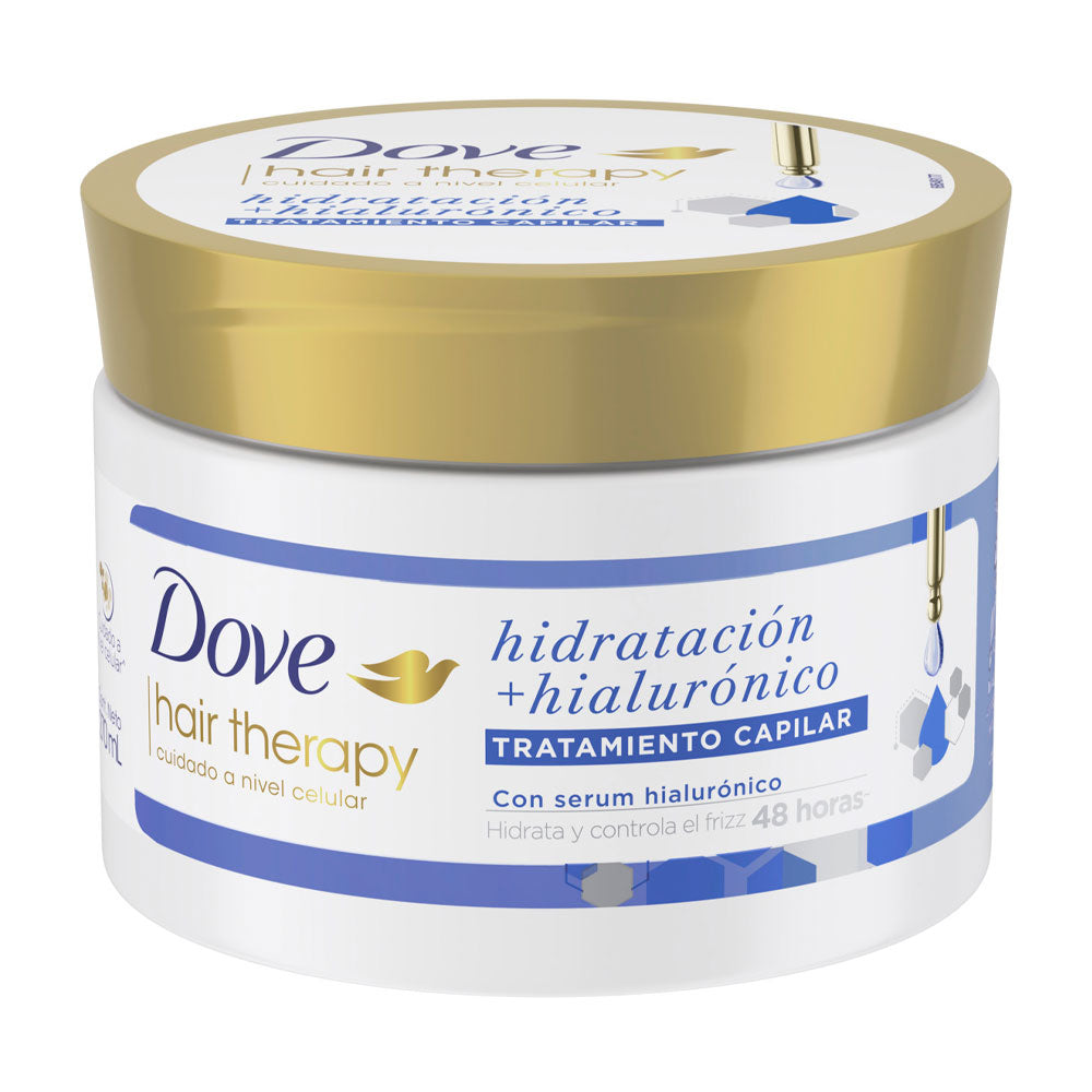 TRATAMIENTO CAPILAR DOVE HIDRATACION+HIALURONICO POTE 270ML