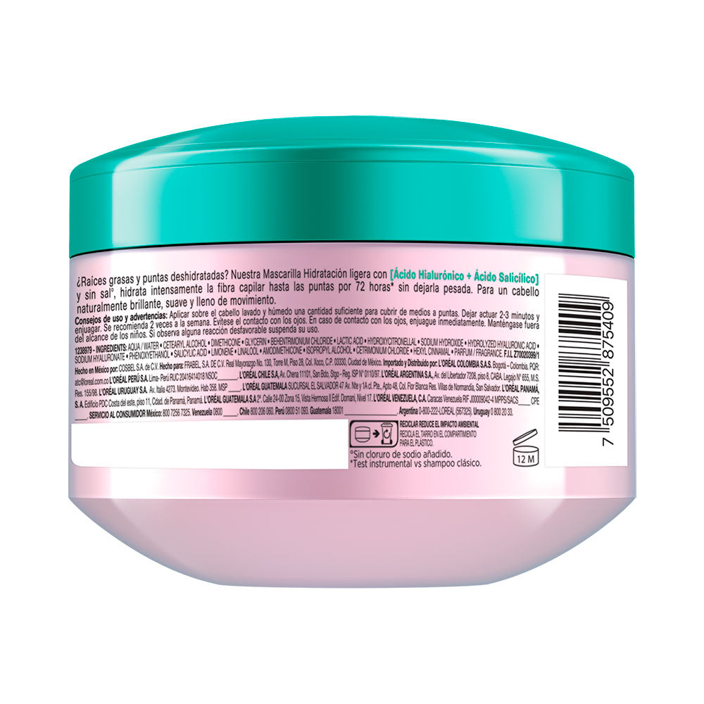 TRATAMIENTO CAPILAR ELVIVE HA PURE FRASCO 300 G