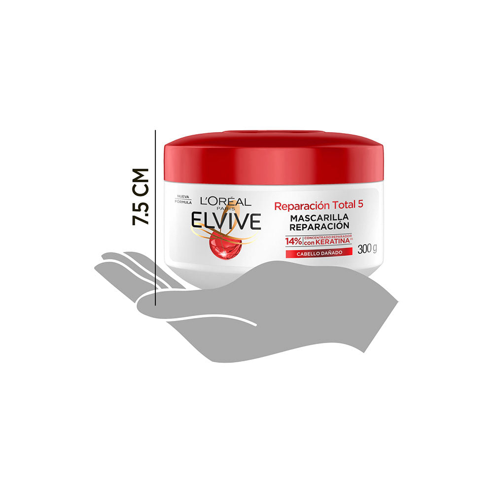 TRATAMIENTO CAPILAR ELVIVE REPACIÓN TOTAL 5 POTE 300 G