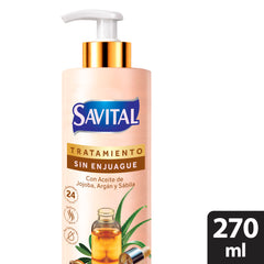 Tratamiento Capilar Savital Brillo Y Nutricion Frasco 270Ml