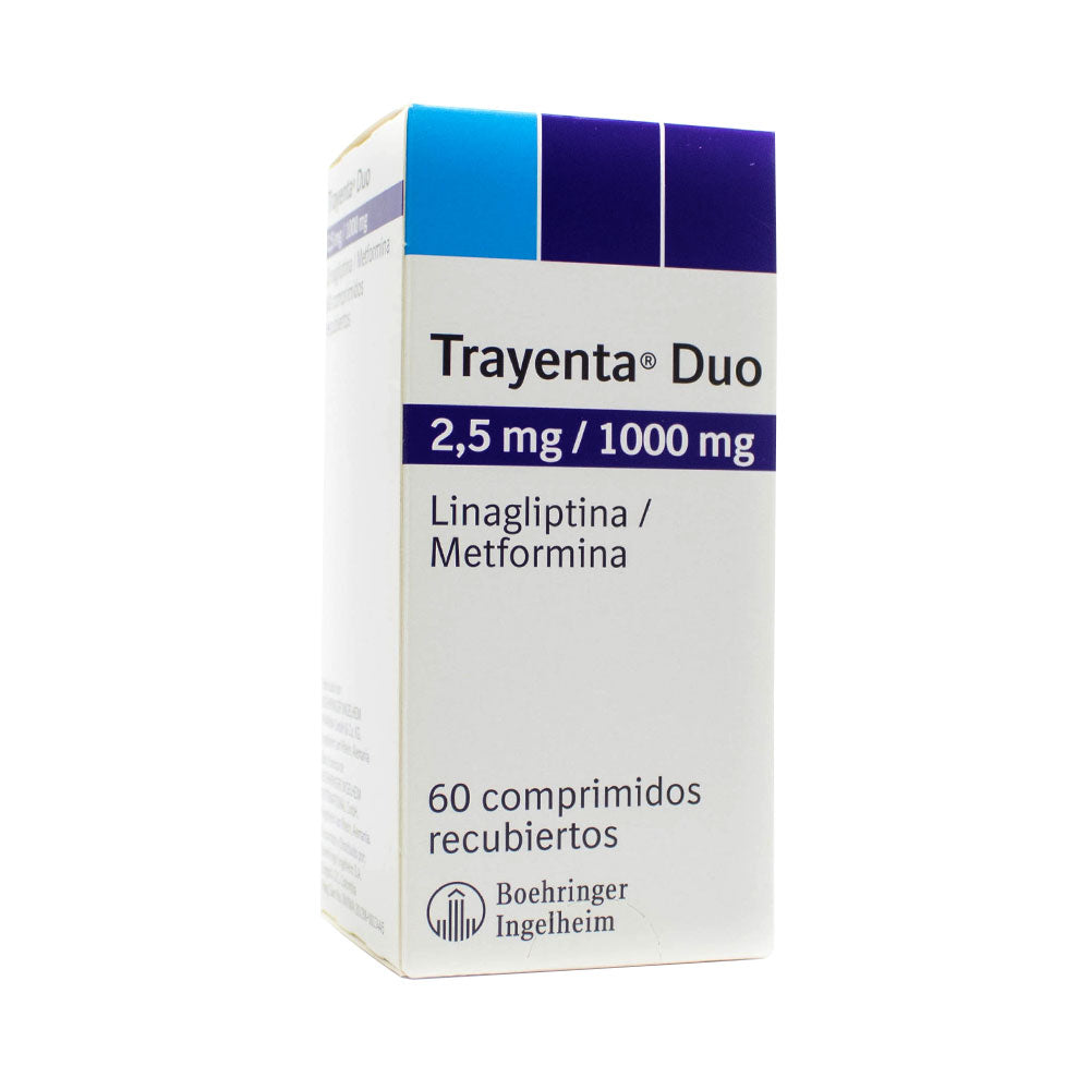 TRAYENTA DUO (RG) COMPRIMIDOS 2.5/1000 MG CAJA X 60 UNDS