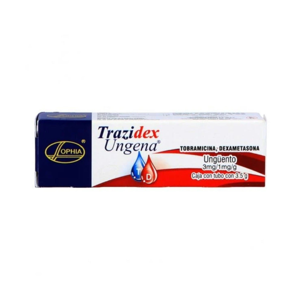 TRAZIDEX UNGÜENTO OFTÁLMICO 0.3% CAJA 3.5 G