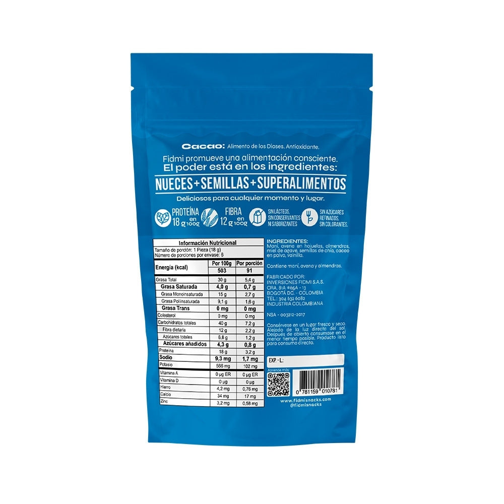 TRIBALL FIDMI 100% CACAO BOLSA X 3 UND
