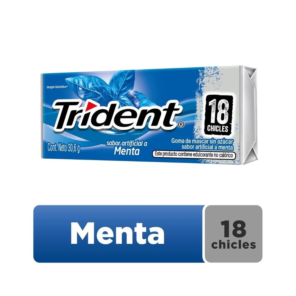 TRIDENT EVUP 30.6 G MENTA FRACCION X 1 UND