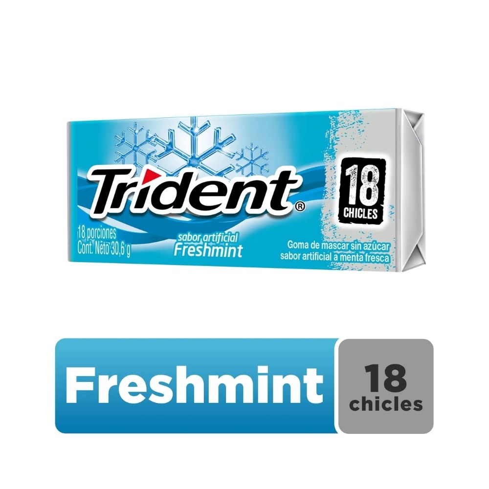 TRIDENT EVUP 30.6 G MENTA FRESCA FRACCION X 1 UND