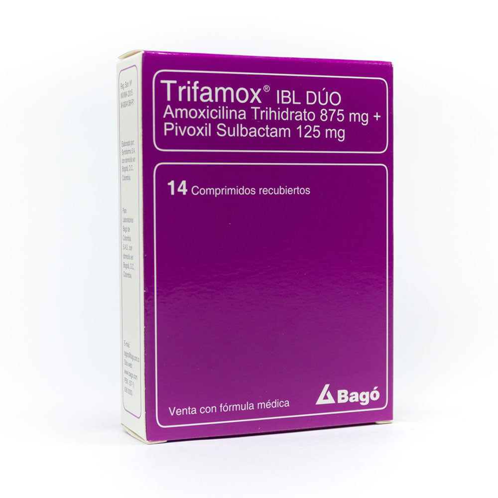 TRIFAMOX IBL DUO COMPRIMIDOS CAJA X 14 UNDS