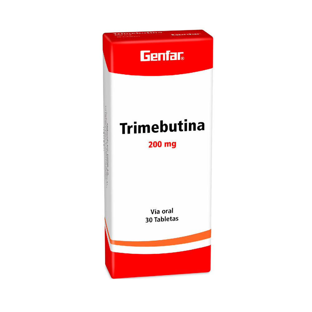 TRIMEBUTINA GENFAR TABLETAS 200 MG CAJA X 30 UNDS