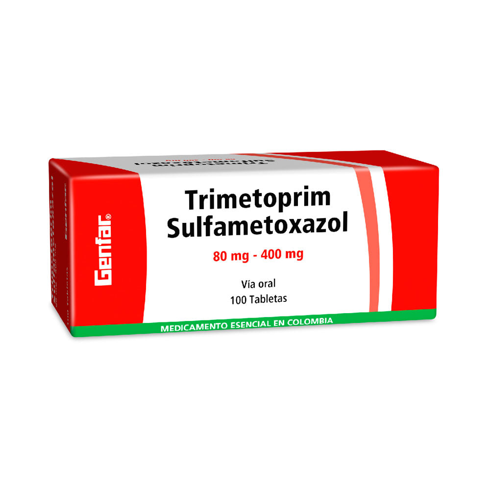TRIMETOPRIM SULFA GF TABLETAS 80 MG/400 MG CAJA X 100 UNDS
