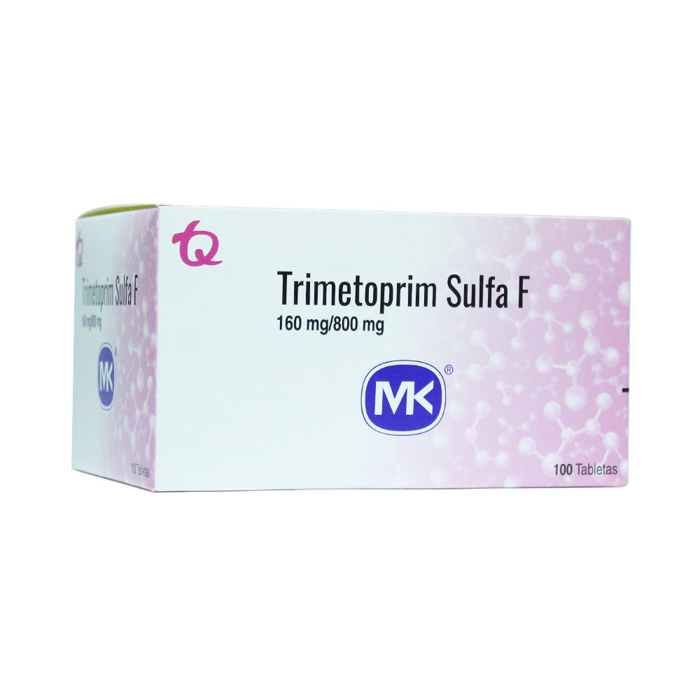 TRIMETOPRIM SULFA-F MK TABLETAS 160/800 MG CAJA X 100 UNDS