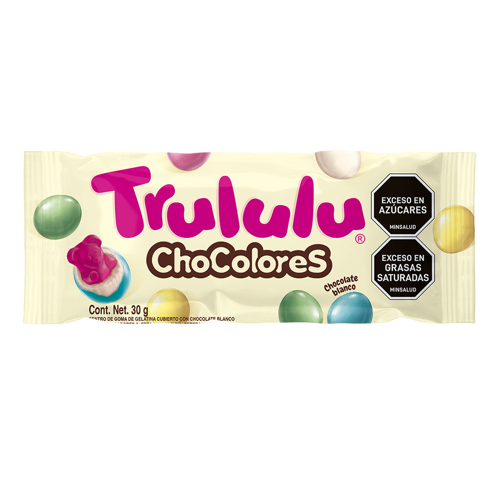 TRULULU CHOCOLORES CHOCOLATE BLANCO BOLSA 30 G