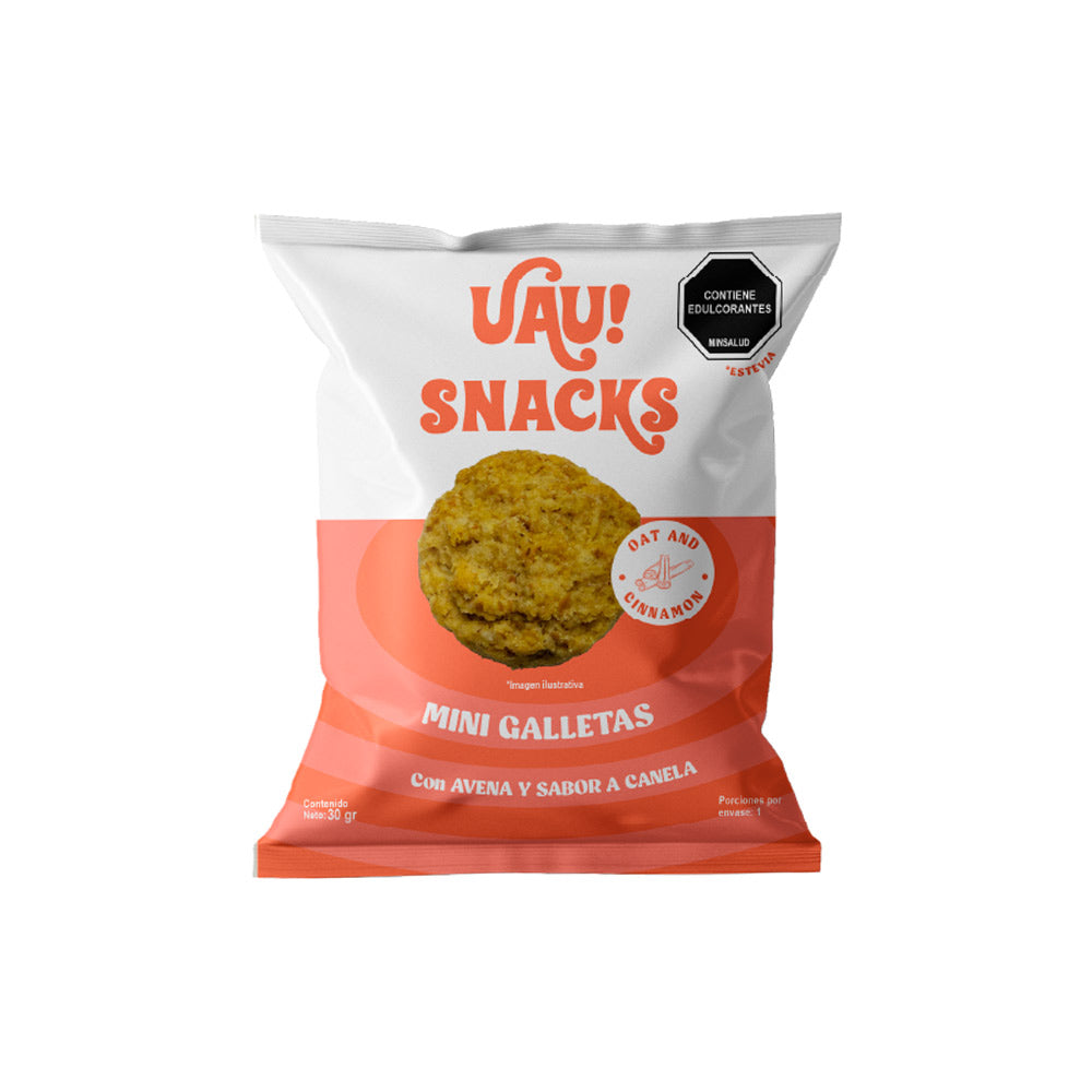 UAU MINI GALLETAS AVENA Y CANELA BOLSA 30 G