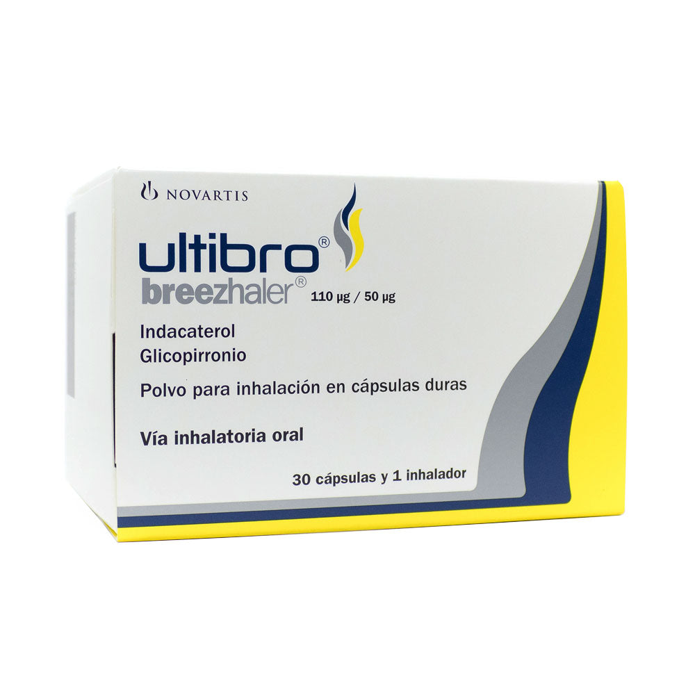 ULTIBRO BREEZHALER CAPSULAS INH. 110/50MG CAJA X 30 UNDS