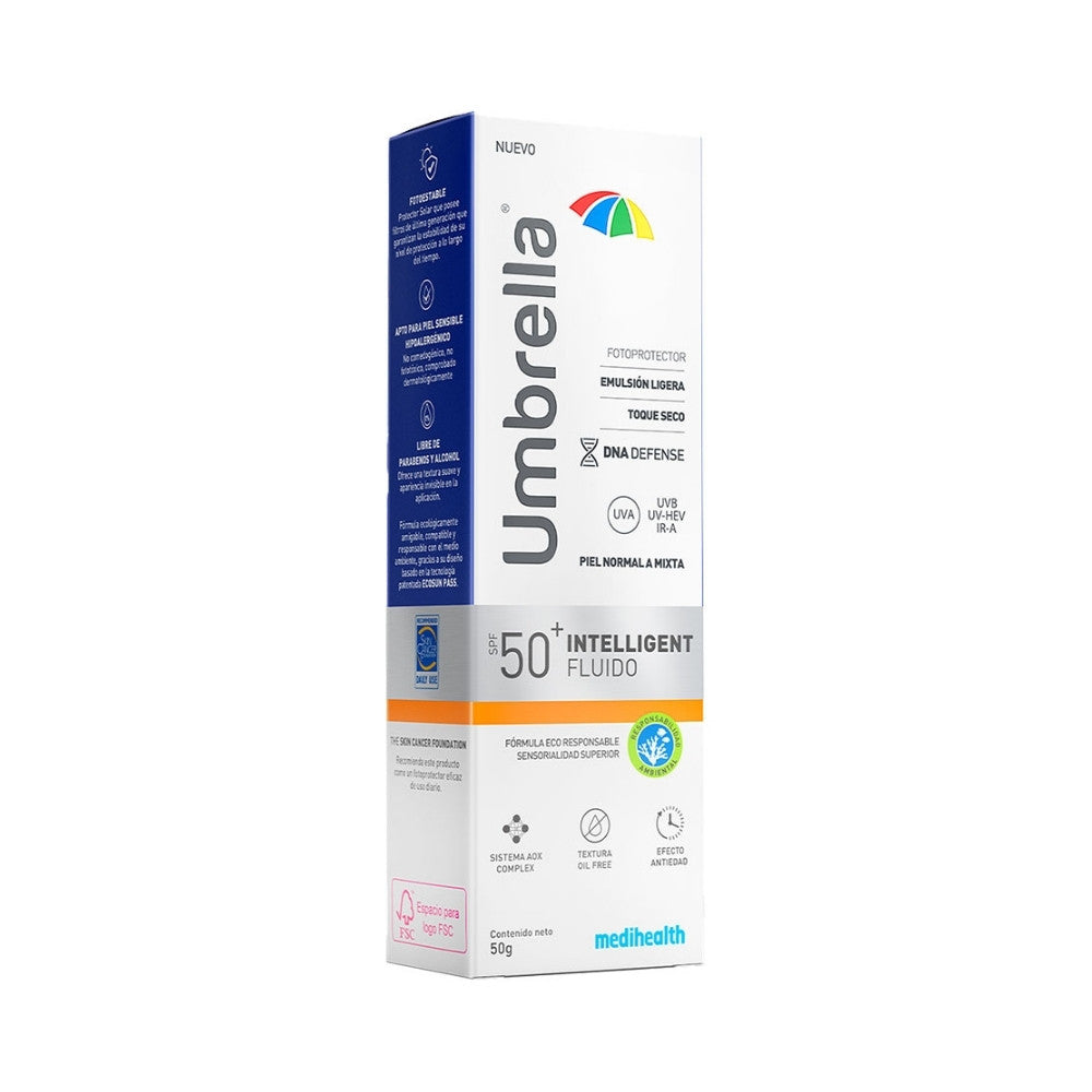 UMBRELLA INTELLIGENT FLUIDO EMULSION SPF 50+ CAJA 50 G