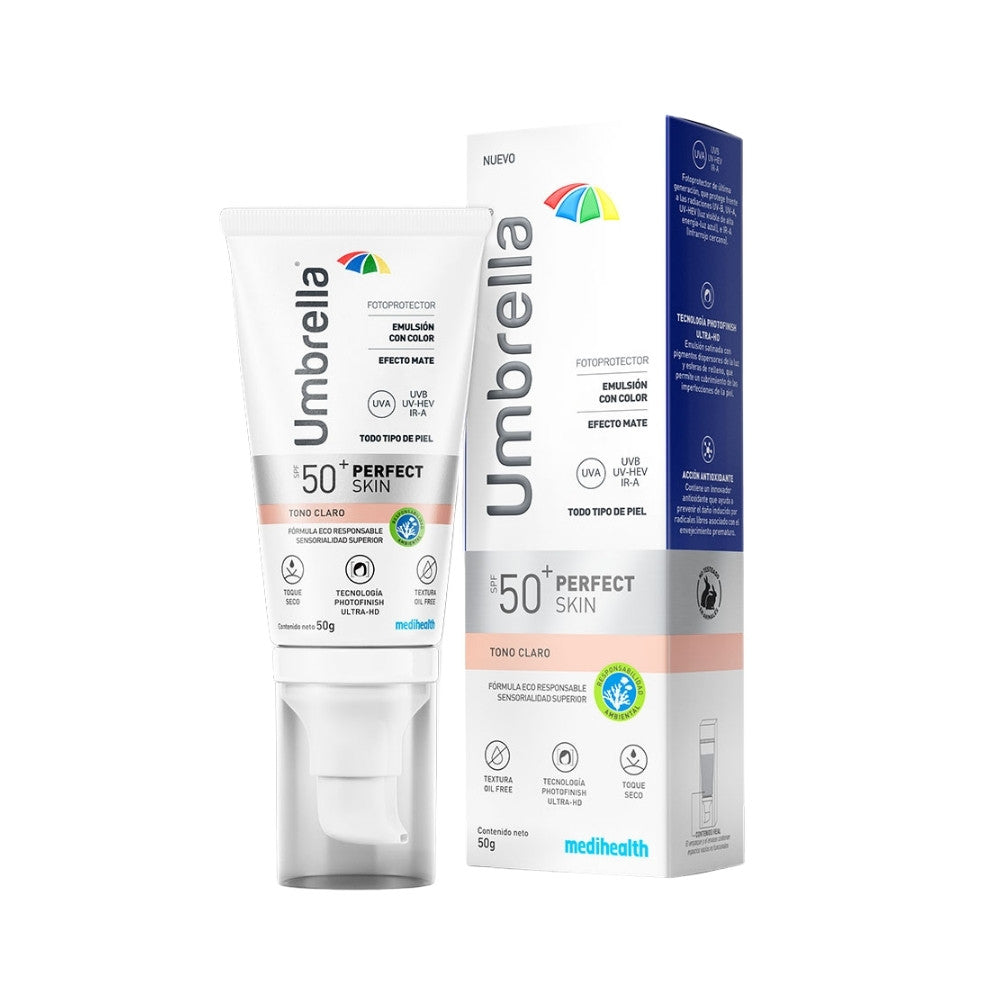 UMBRELLA PERFECT SKIN CLARO EMULSION SPF 50+ CAJA 50 G