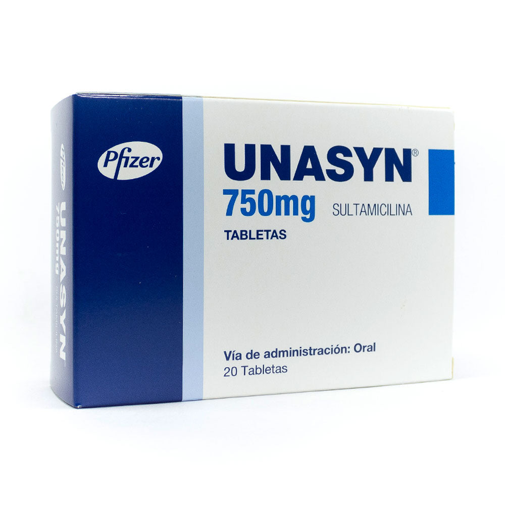 UNASYN TABLETAS 750 MG CAJA X 20 UNDS