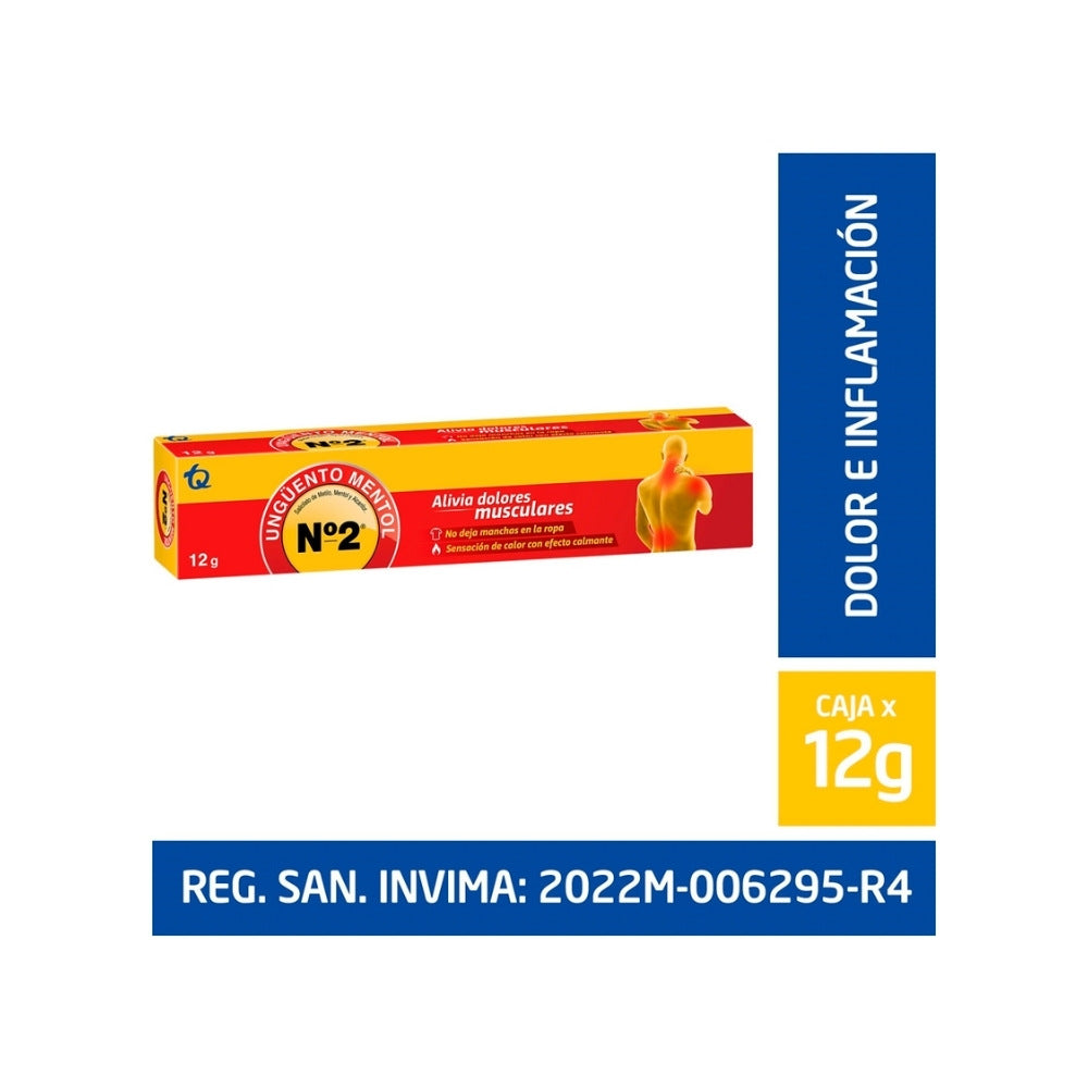 UNGUENTO ALMENTOL N°2 TUBO 12 G