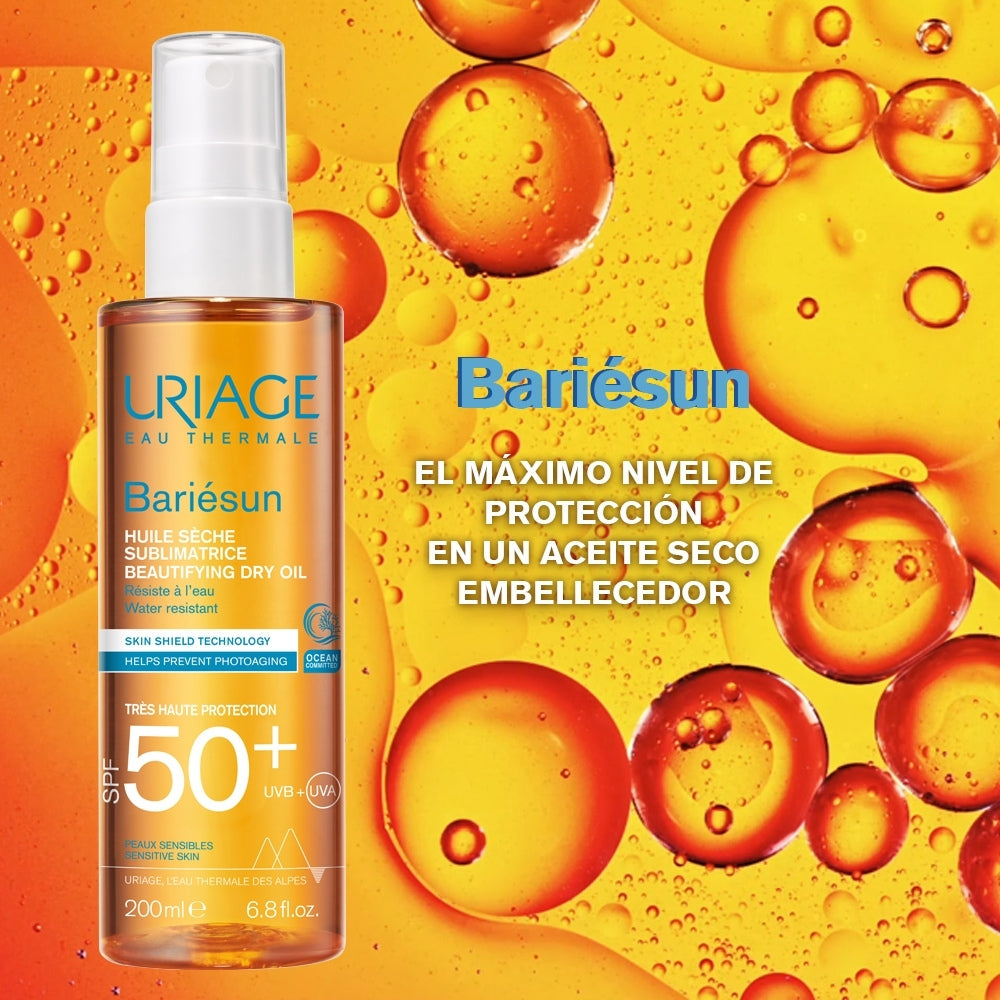 URIAGE BARIESUN SPF 50+ ACEITE SECO EMBELLECEDOR FRASCO 200 ML