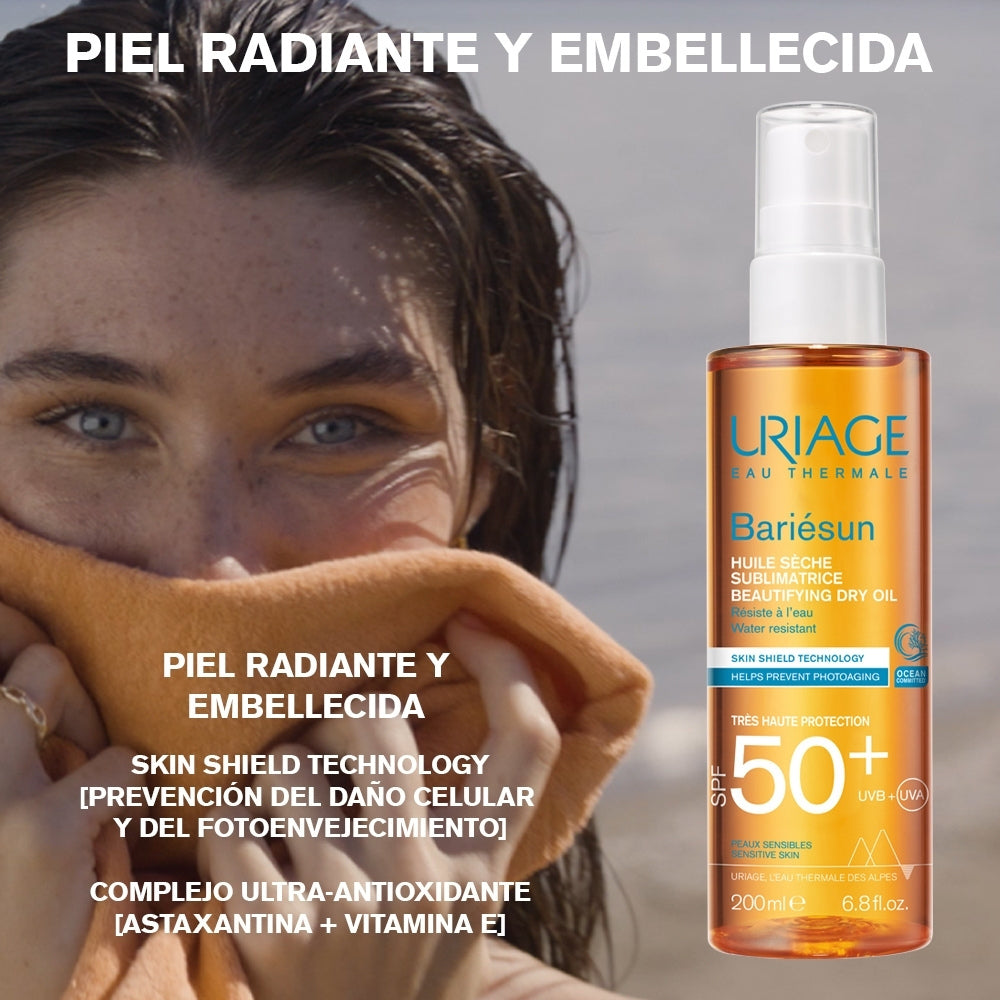 URIAGE BARIESUN SPF 50+ ACEITE SECO EMBELLECEDOR FRASCO 200 ML