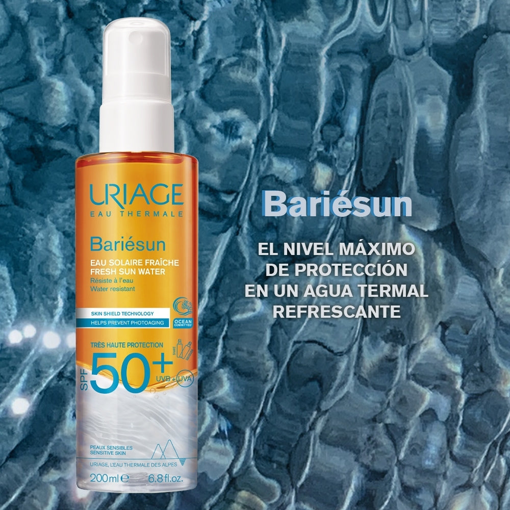 URIAGE BARIESUN SPF 50+ AGUA SOLAR REFRESCANTE FRASCO 200 ML