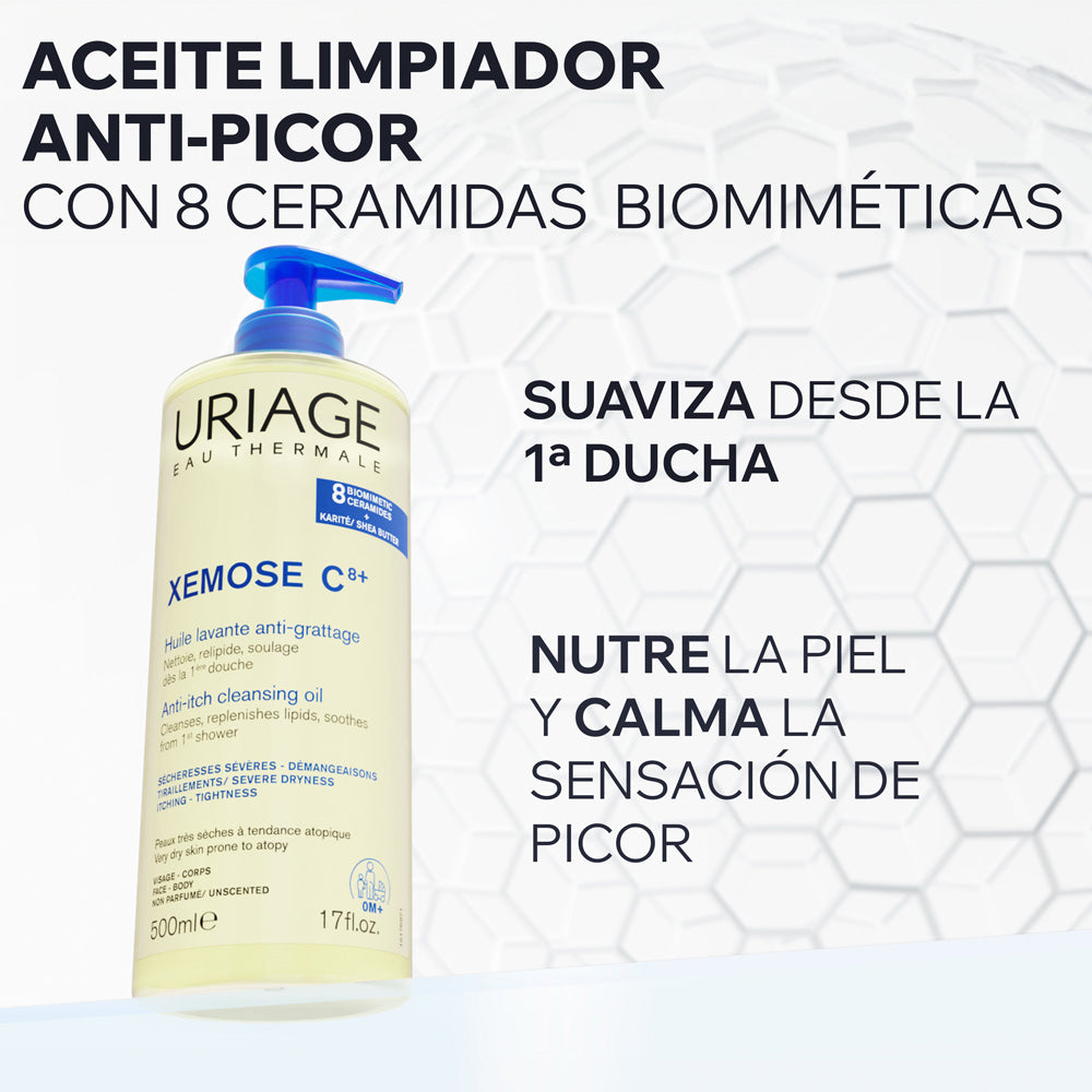 URIAGE XEMOSE C8+ ACEITE LIMPIADOR FRASCO 500 ML