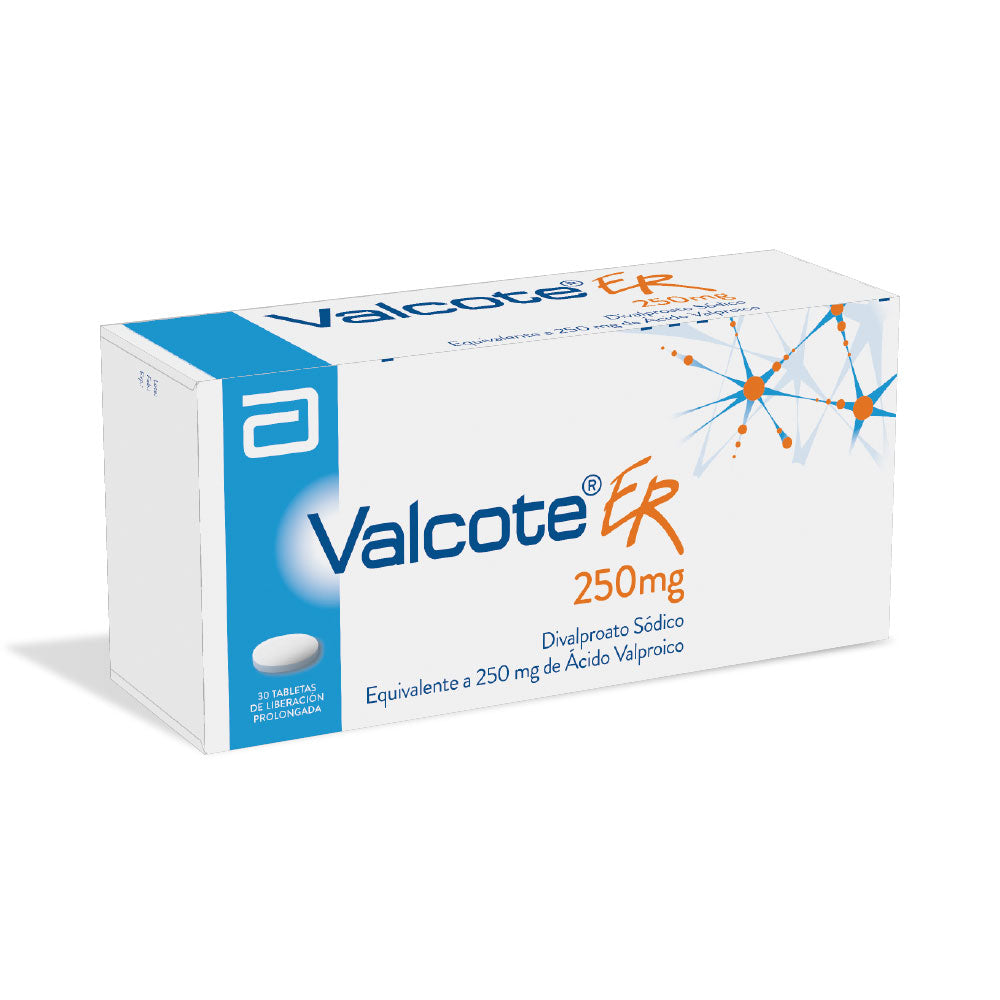 VALCOTE ER(RG) TABLETAS 250 MG CAJA X 30 UNDS