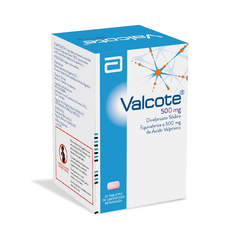 VALCOTE(RG) TABLETAS 500 MG CAJA X 30 UNDS
