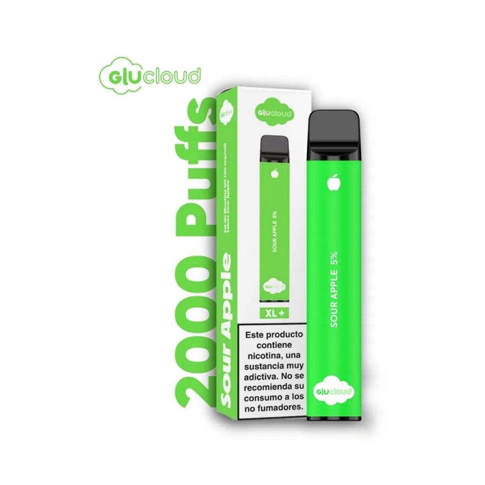 VAPEADOR GLUCLOUD XL SOUR APPLE 6 ML