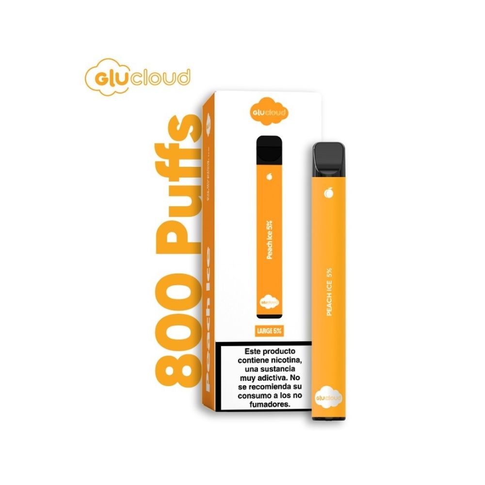 VAPER GLUCLOUD LARGE 1300 PUFFS PEACH ICE X 1 UND