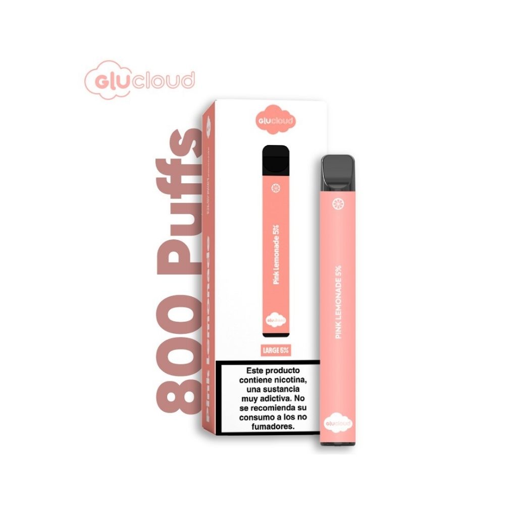 VAPER GLUCLOUD LARGE 1300 PUFFS PINK LEMONADE X 1 UND