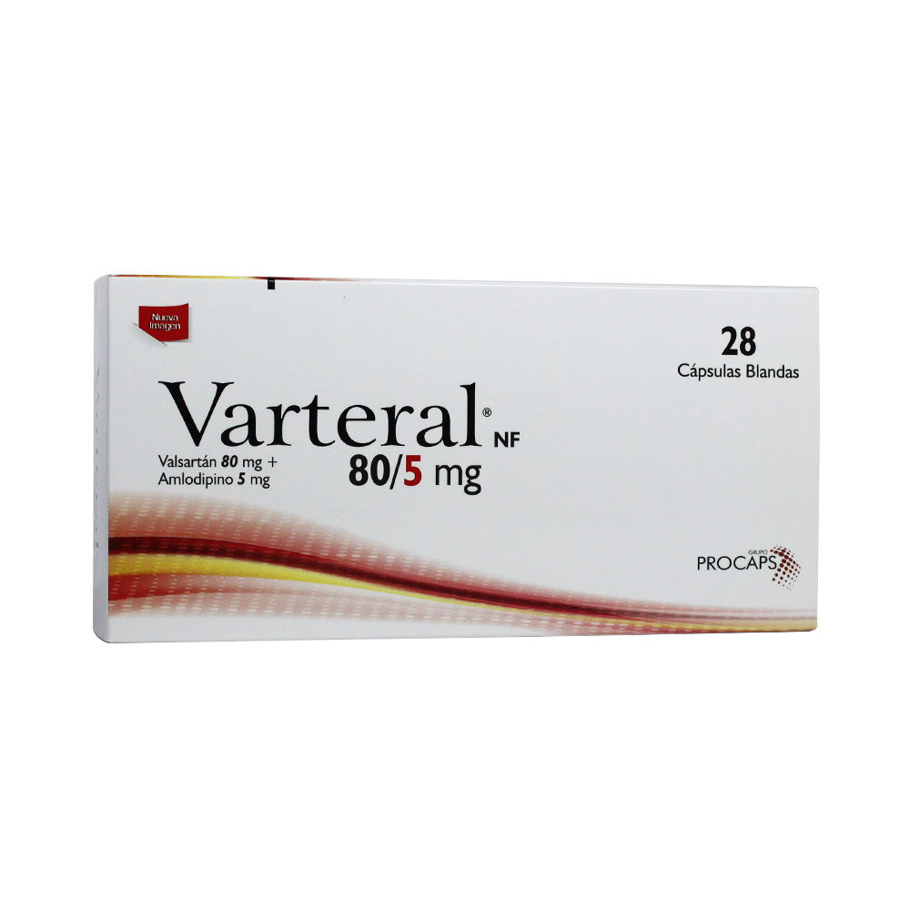 VARTERAL (RG) CAPSULAS 80/5 MG CAJA X 28 UNDS