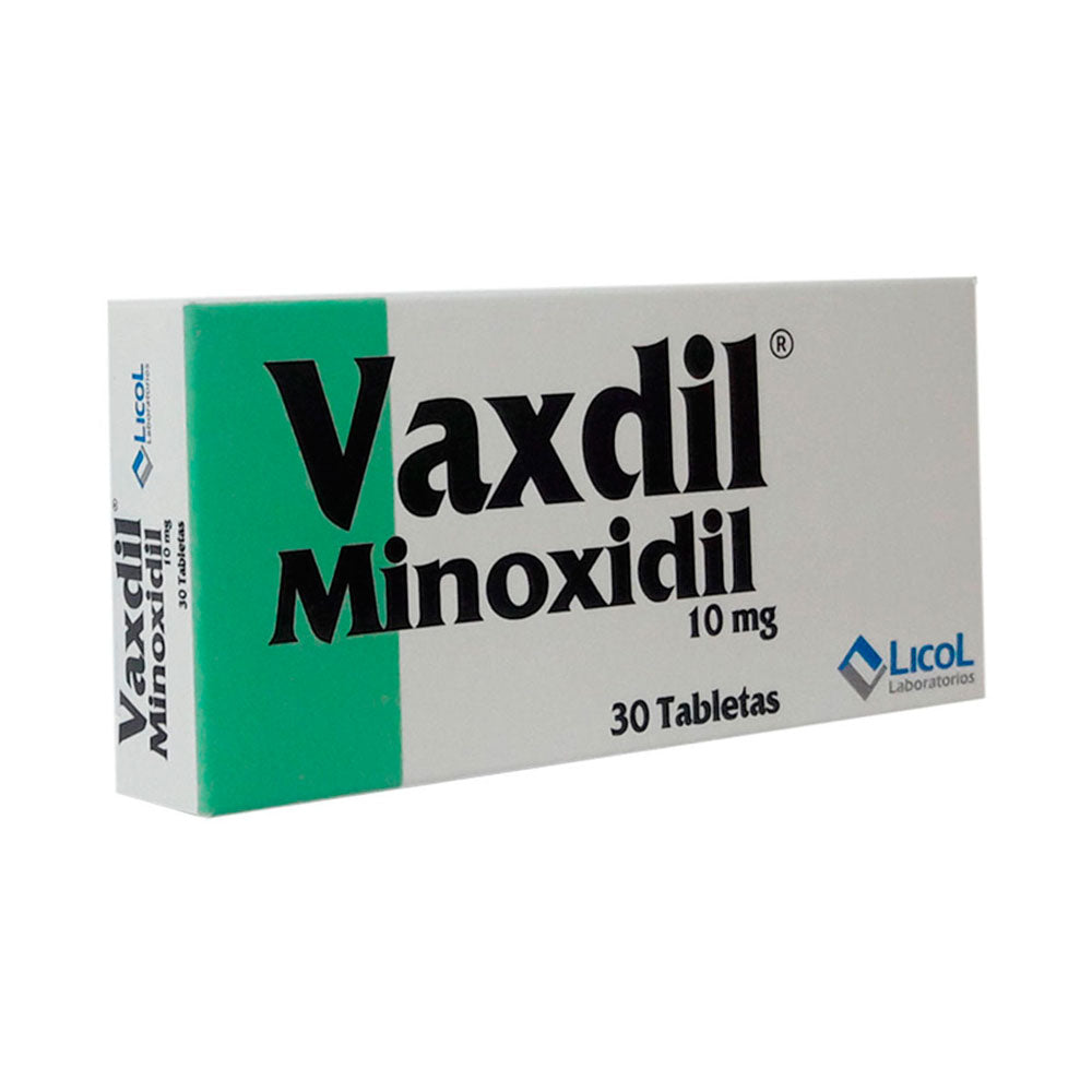 VAXDIL (MINOXIDIL) TABLETAS 10 MG CAJA X 30 UNDS