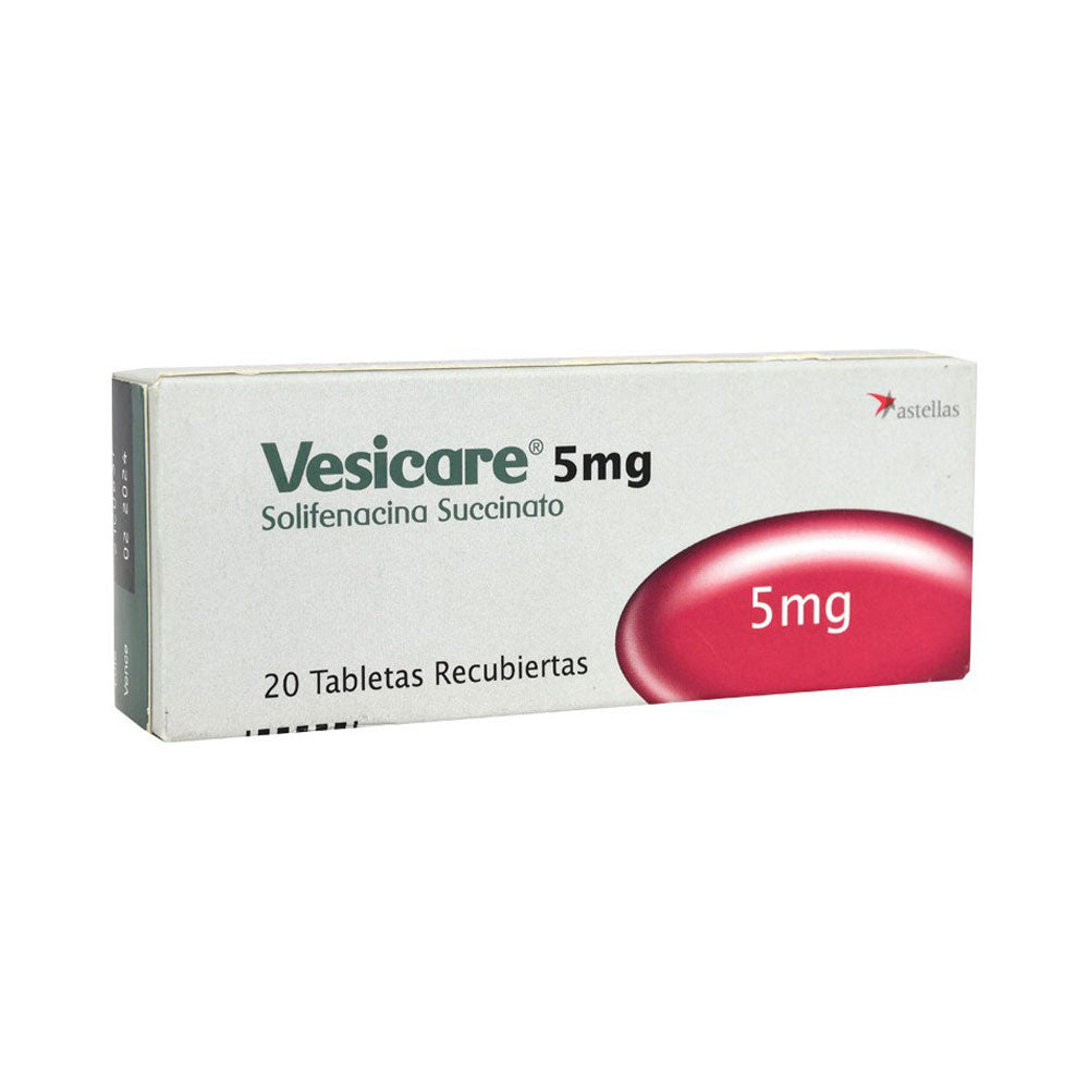 VESICARE (RG) TABLETAS 5 MG CAJA X 20 UNDS