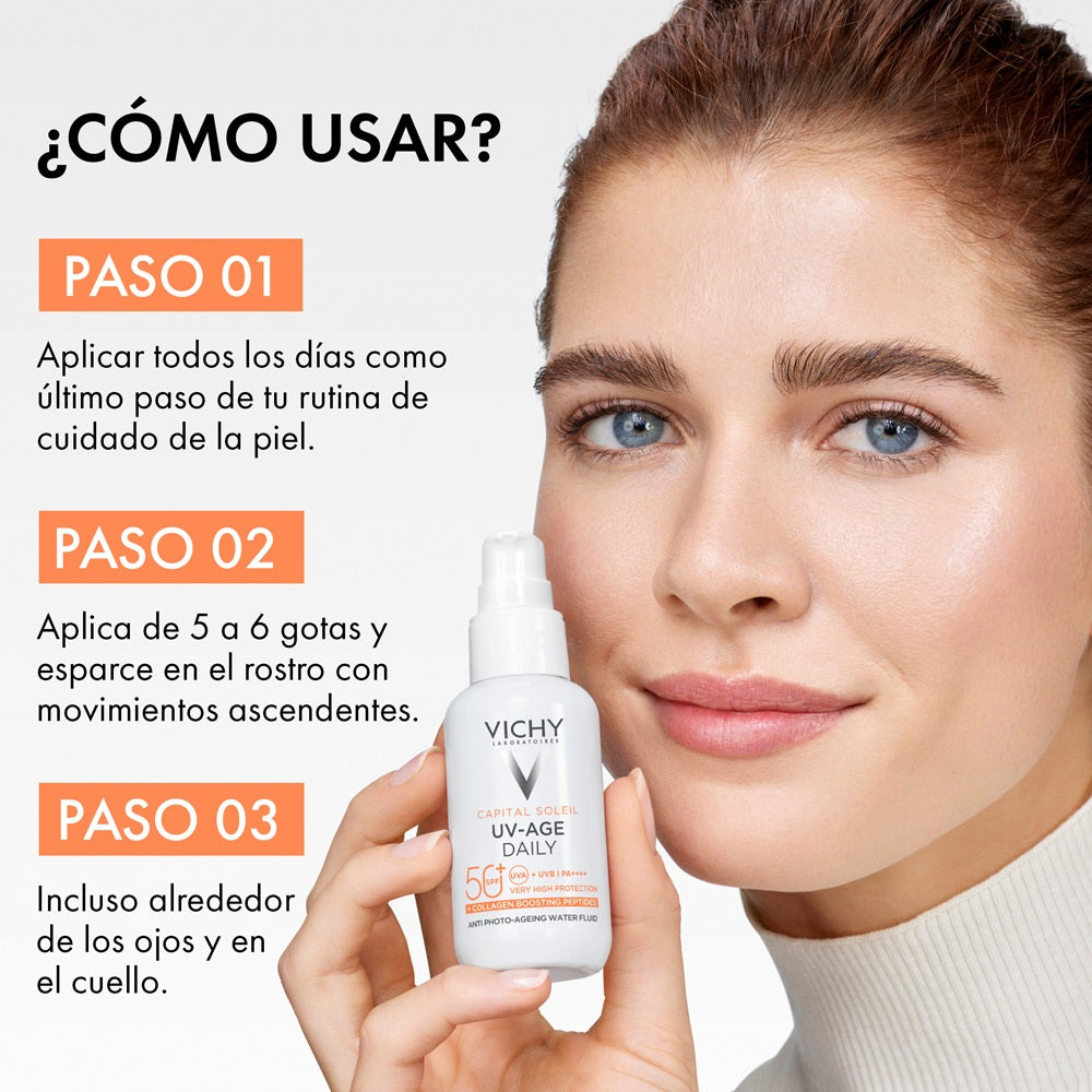 VICHY CAPITAL SOLEIL UV AGE DAILY SPF 50+ CAJA 40 ML