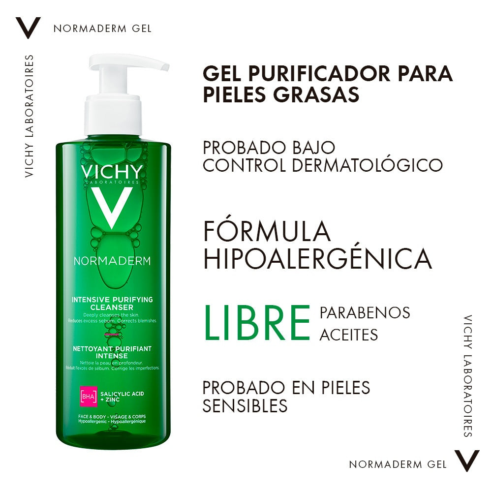 VICHY NORMADERM PHYTOSOLUTION GEL LIMPIADOR FRASCO 400 ML