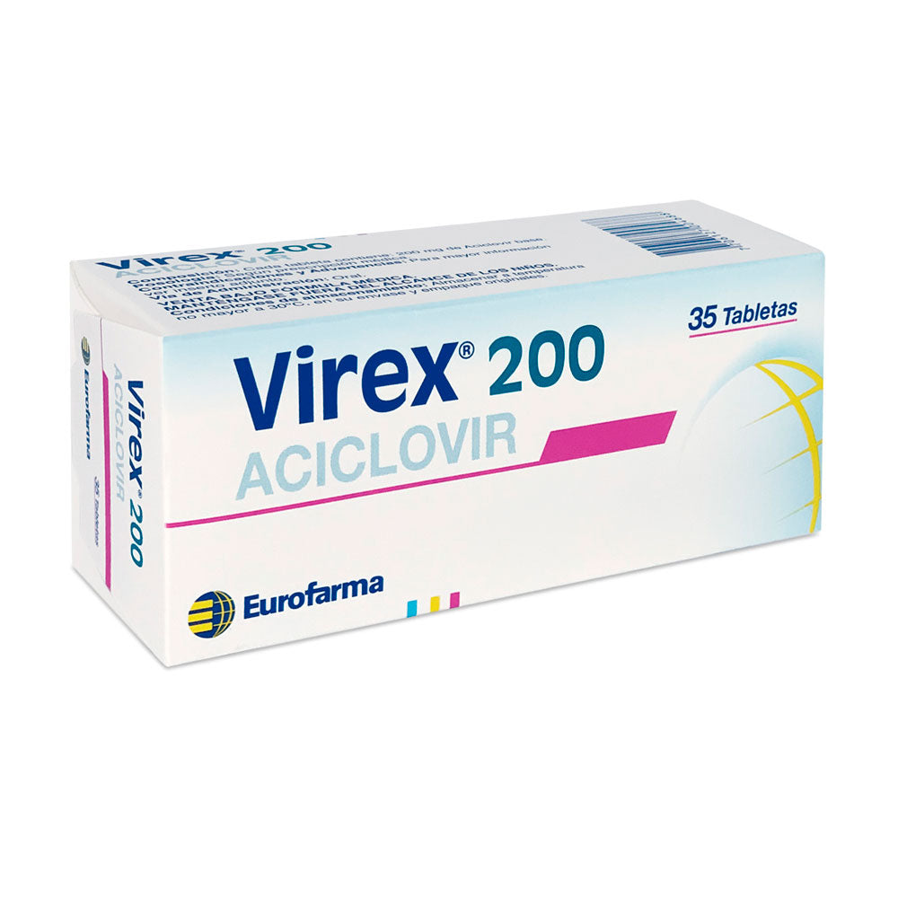 VIREX TABLETAS 200 MG CAJA X 35 UNDS