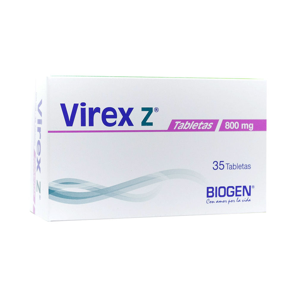 VIREX Z TABLETAS 800 MG CAJA X 35 UNDS