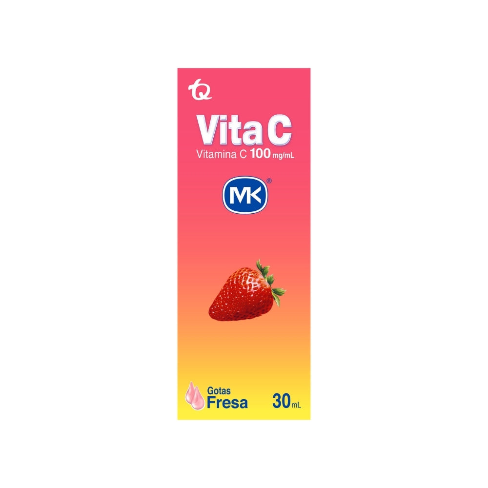 VITA C MK GOTAS 100 MG FRESA FRASCO 30 ML