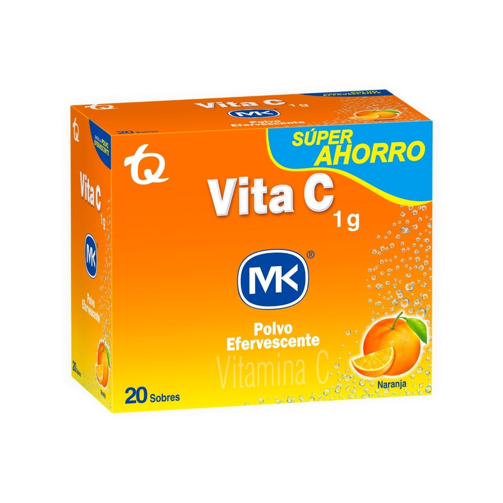VITA C MK NARANJA POLVO 1 G CAJA X 20 SOBRES