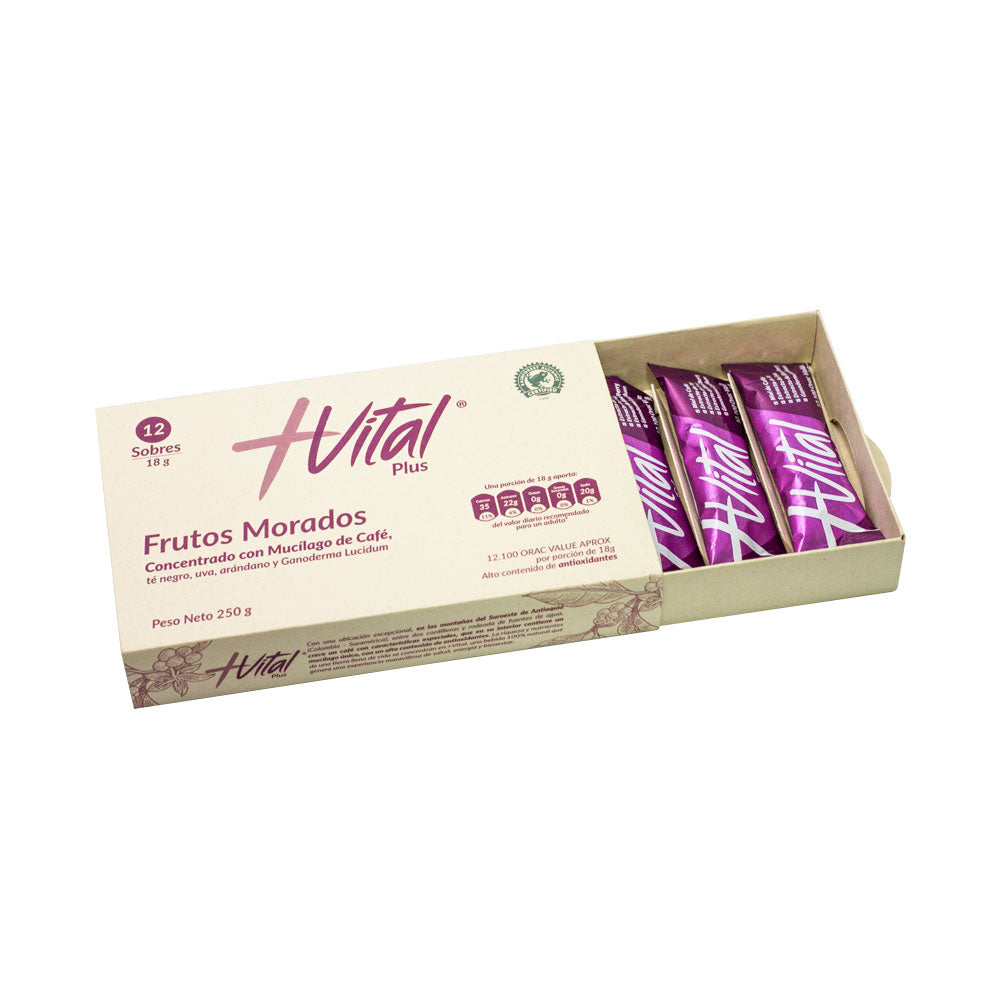 +VITAL PLUS FRUTOS MORADOS CAJA X 12 SOBRES