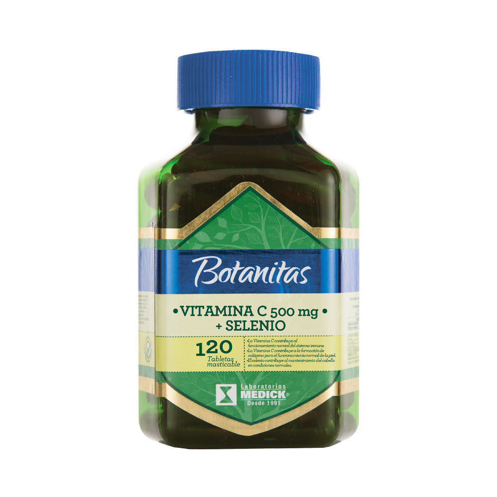 VITAMINA C 500 MG + SELENIO T. MASTICABLES FRASCO X 120 UNDS