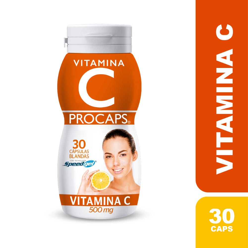 VITAMINA C CAPSULAS BLANDAS 500 MG FRASCO X 30 UNDS