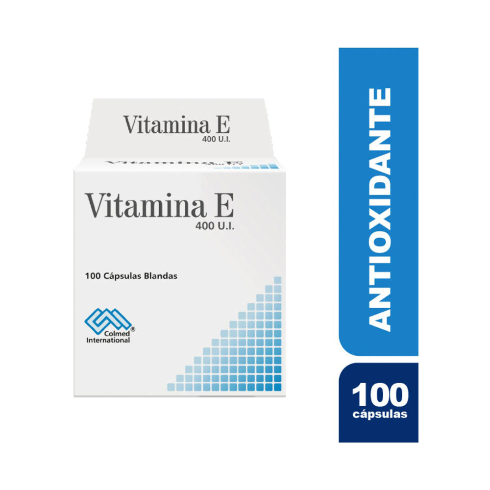 VITAMINA E COLMED CAPSULAS BLANDAS 400 UI CAJA X 100 UNDS