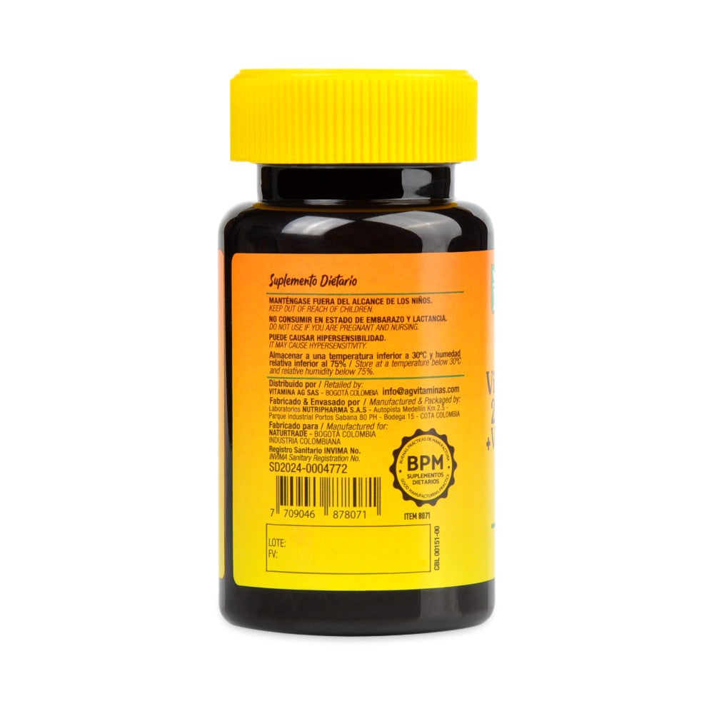 VIT.D + VIT.K2 GOOD NATURAL SOFT GELS FRASCO X 90 UNDS