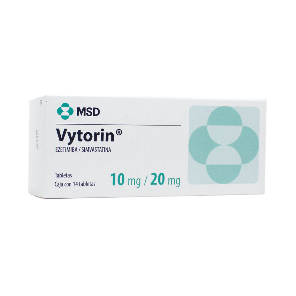 VYTORIN (RG) COMPRIMIDOS 10/20 MG CAJA X 14 UNDS